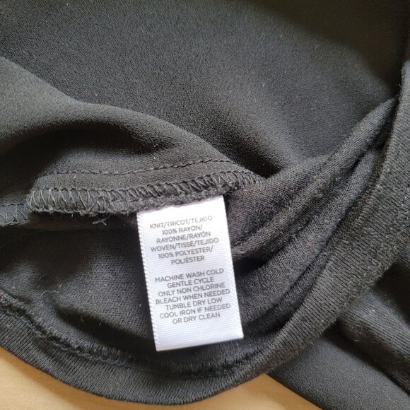 Loft Black Short Sleeve Top - Picture 3 of 3